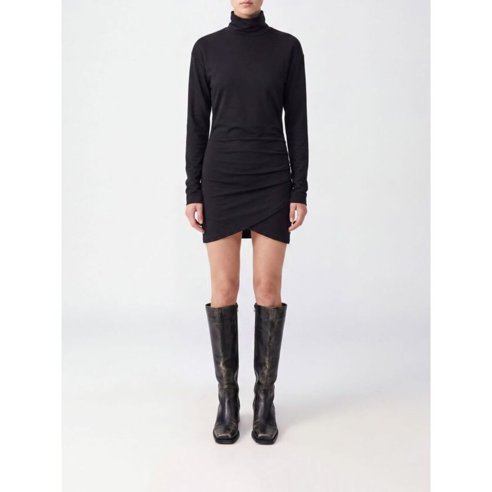Dondup Women Dondup Asymmetrical Turtleneck Jersey Mini Sheath Dress